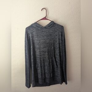 GAP Men's Blue Heather Hooded Long sleeve